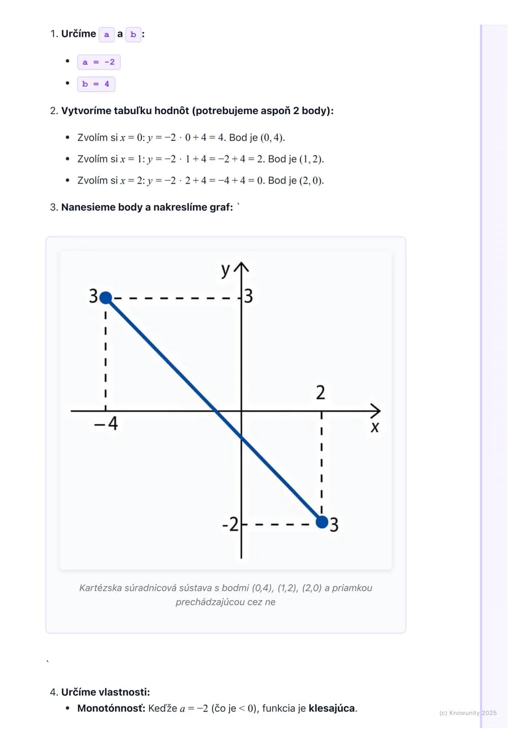 # Lineárna funkcia
1. Prehľad lineárnych funkcií
Lineárna funkcia je veľmi dôležitá téma v matematike, lebo nám pomáha
pochopiť, ako sa me