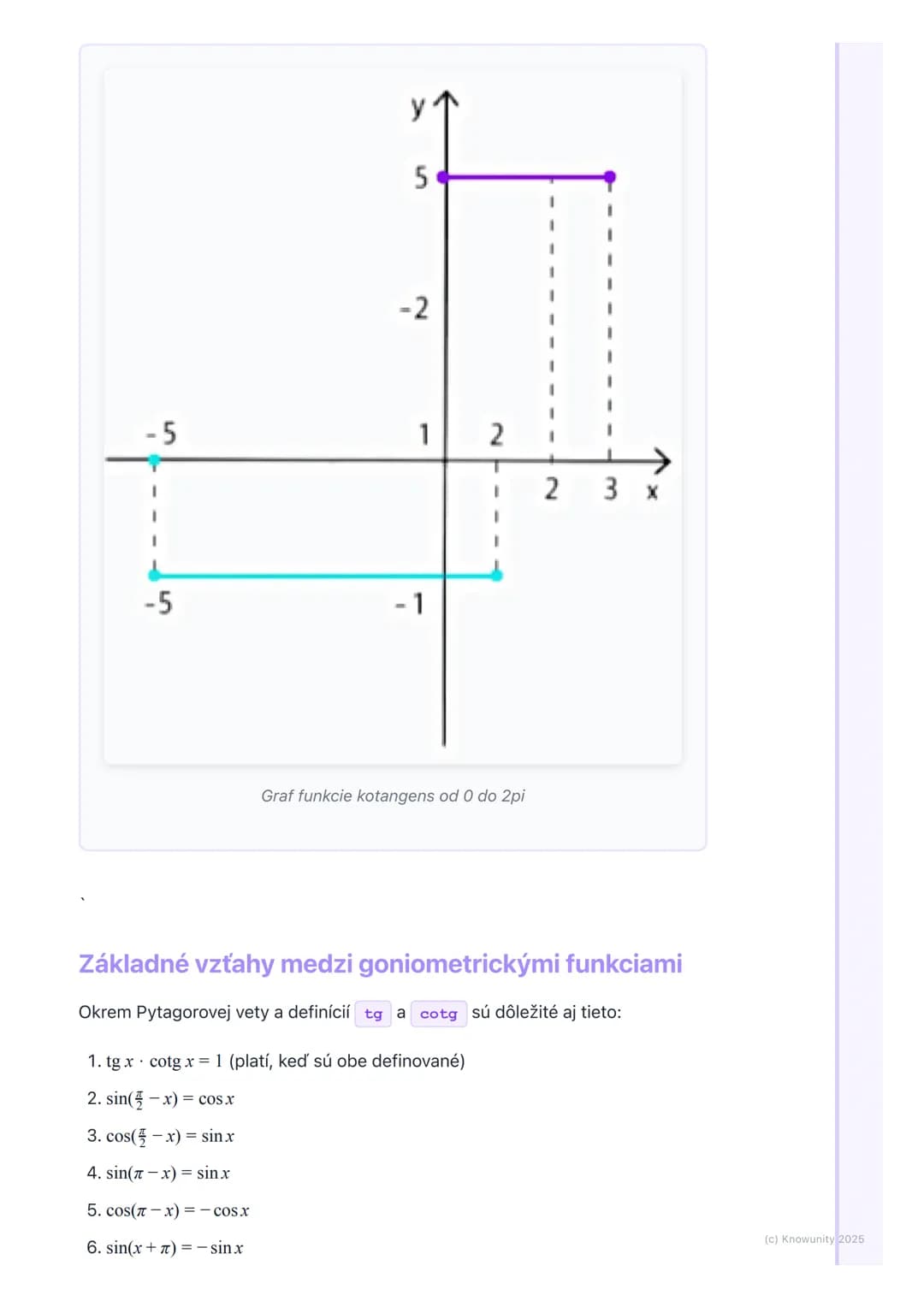# Goniometrické funkcie
1. Prehľad a úvod
Goniometrické funkcie sú super dôležitá časť matematiky, ktorá sa zaoberá
vzťahmi medzi uhlami a