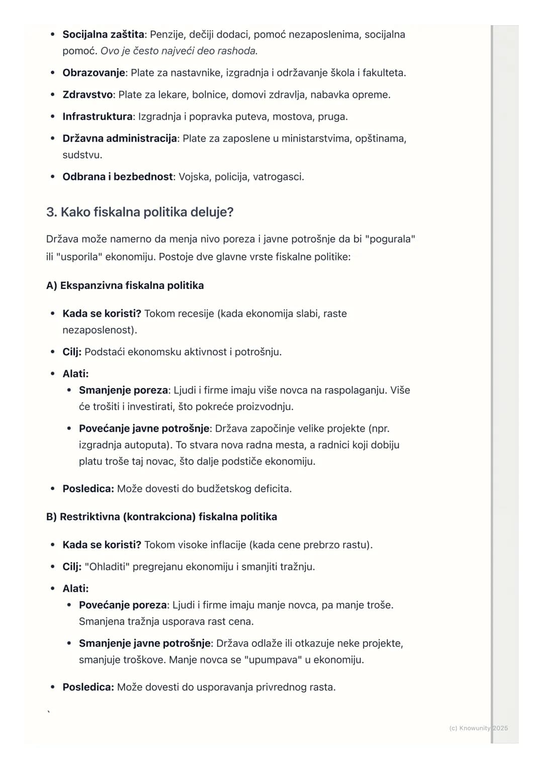 # Fiskalna politika: porezi i javna
potrošnja
Uvod u fiskalnu politiku
Fiskalna politika je jedan od glavnih načina na koji država utiče n