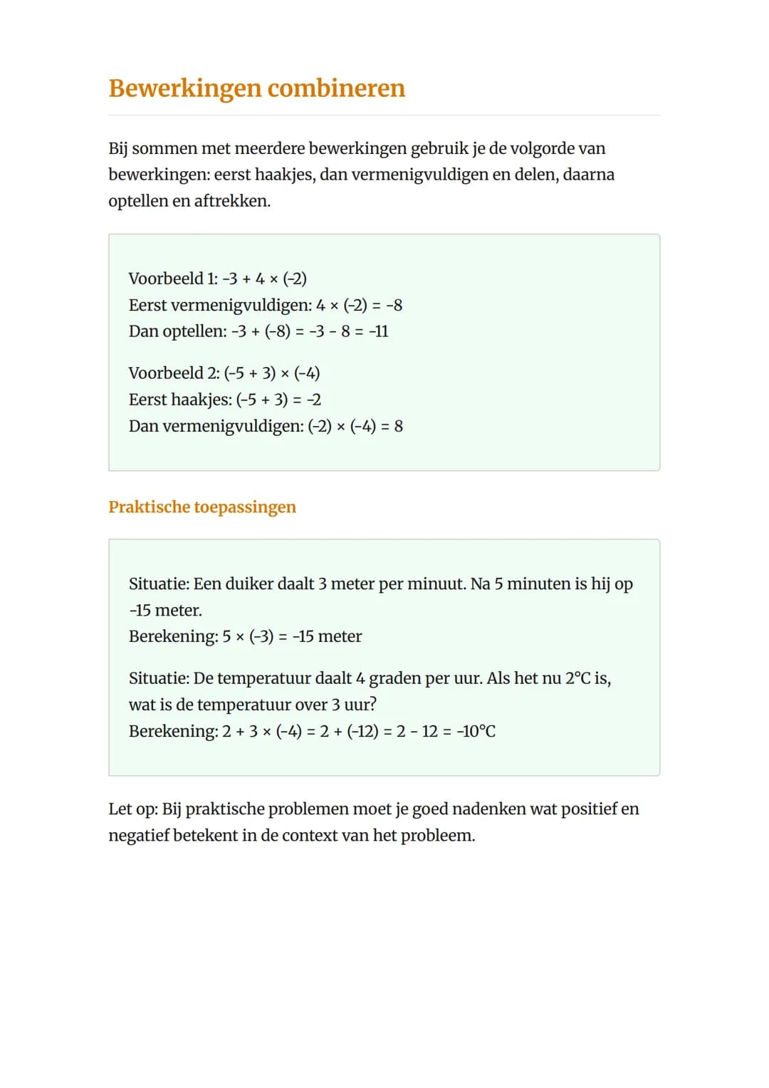 Rekenen met negatieve getallen
- Basis bewerkingen
Leer optellen, aftrekken, vermenigvuldigen en delen met negatieve
getallen
Rekenen Grad