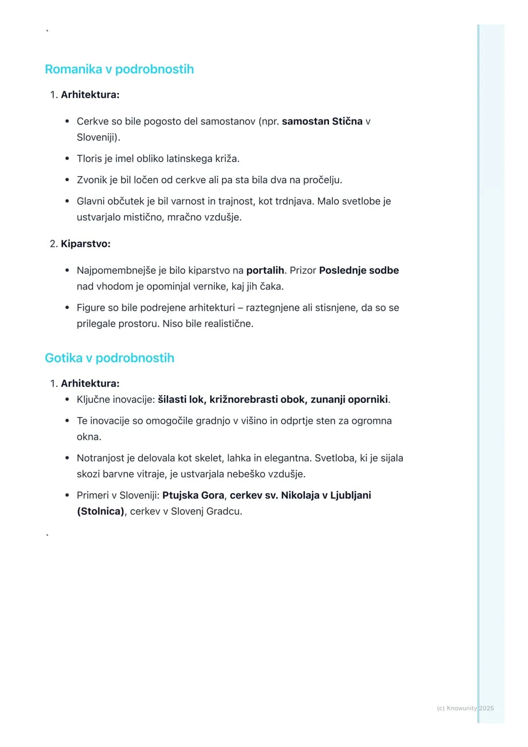 # Srednji vek (Romanika in
Gotika)
Uvod v srednji vek
Srednji vek je dolgo obdobje v evropski zgodovini, približno od 5. do 15.
stoletja.