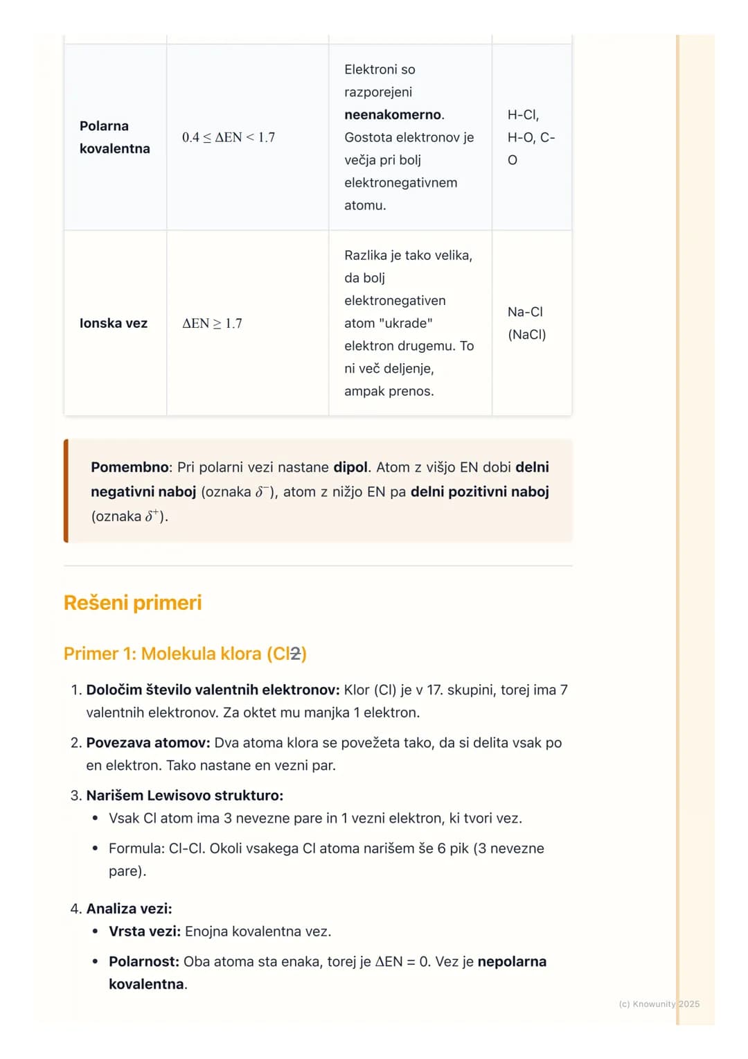 # Kovalentna vez
## Uvod v kovalentno vez
Kovalentna vez je ena od glavnih vrst kemijskih vezi. Nastane, ko si dva atoma
delita enega ali