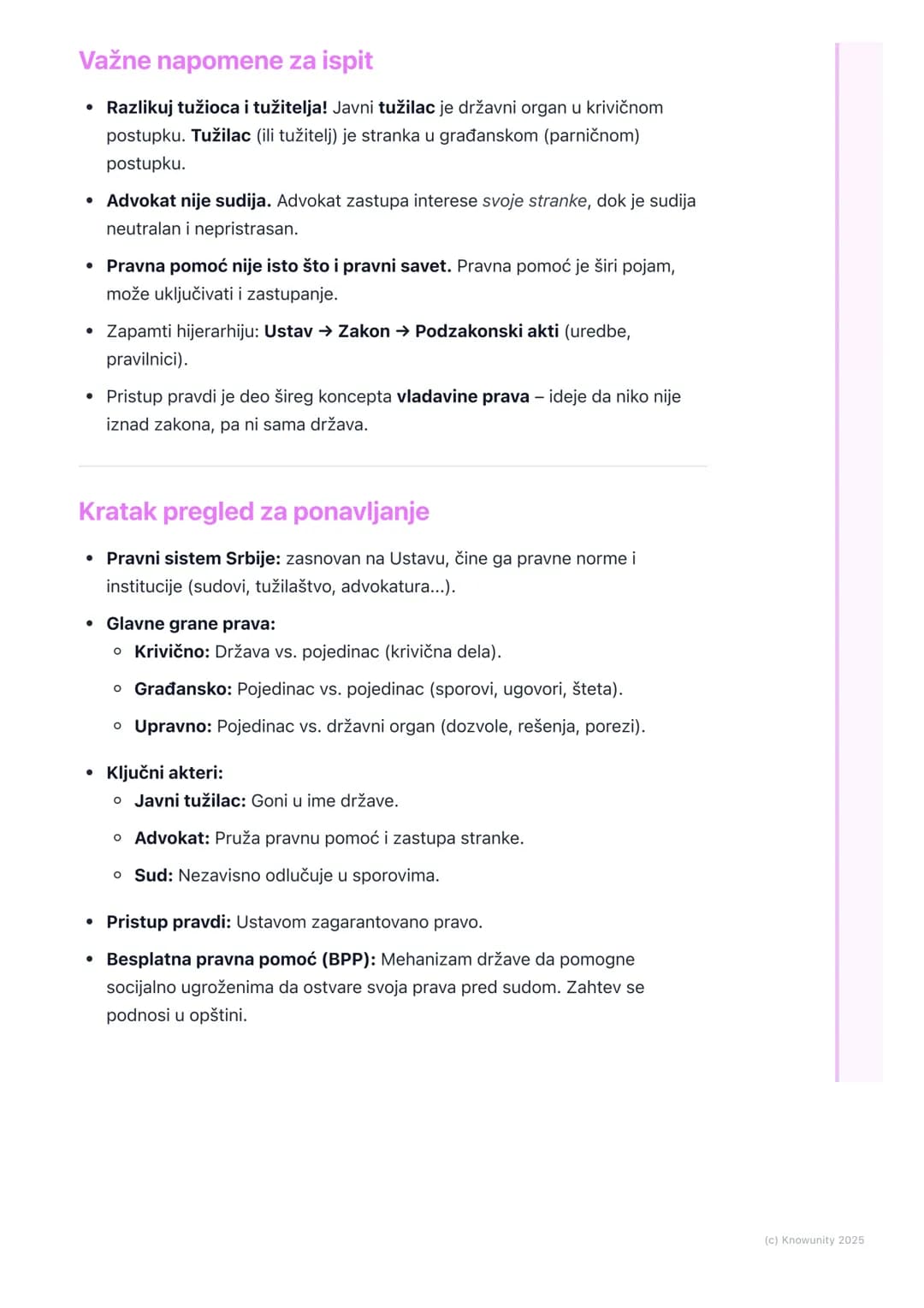# Pravni sistem Srbije i pristup
pravdi
Uvod u pravni sistem i pristup pravdi
Pravni sistem jedne države predstavlja skup svih pravnih nor