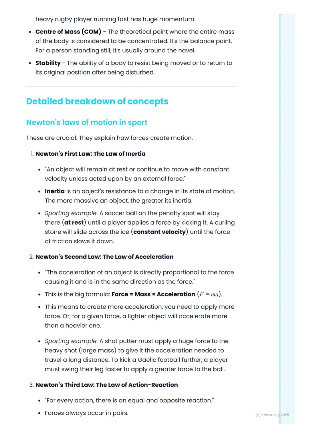 # Biomechanics of Movement
An introduction to biomechanics
Biomechanics is basically the physics of human movement. It's about
applying pr