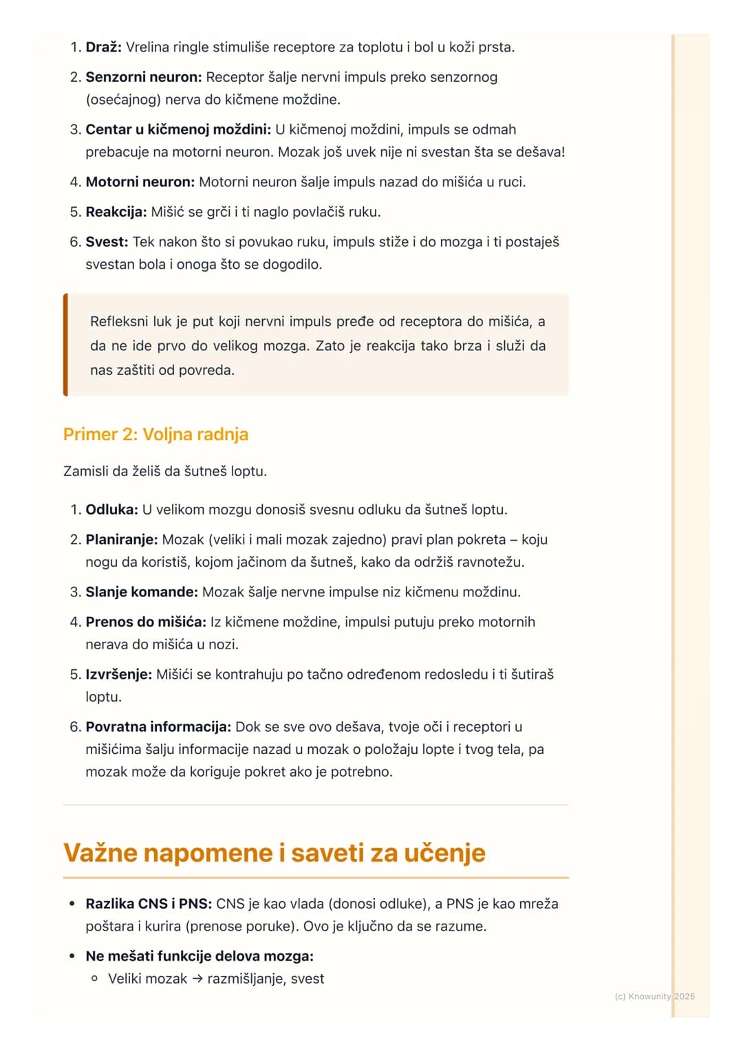 # Nervni sistem
## Uvod u nervni sistem
Nervni sistem je najsloženiji sistem organa u našem telu. Njegova glavna uloga
je da kontroliše i