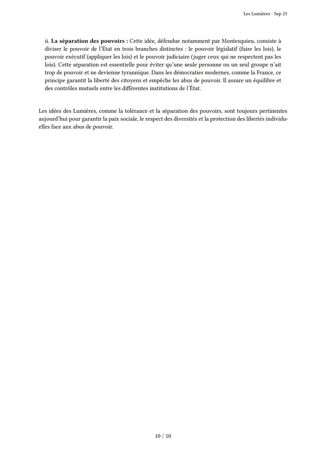 Les Lumières
Généré par Knowunity.fr - Sep 23
Description: Cet examen couvre le sujet des Lumières et leurs concepts clés en Histoire 4ème