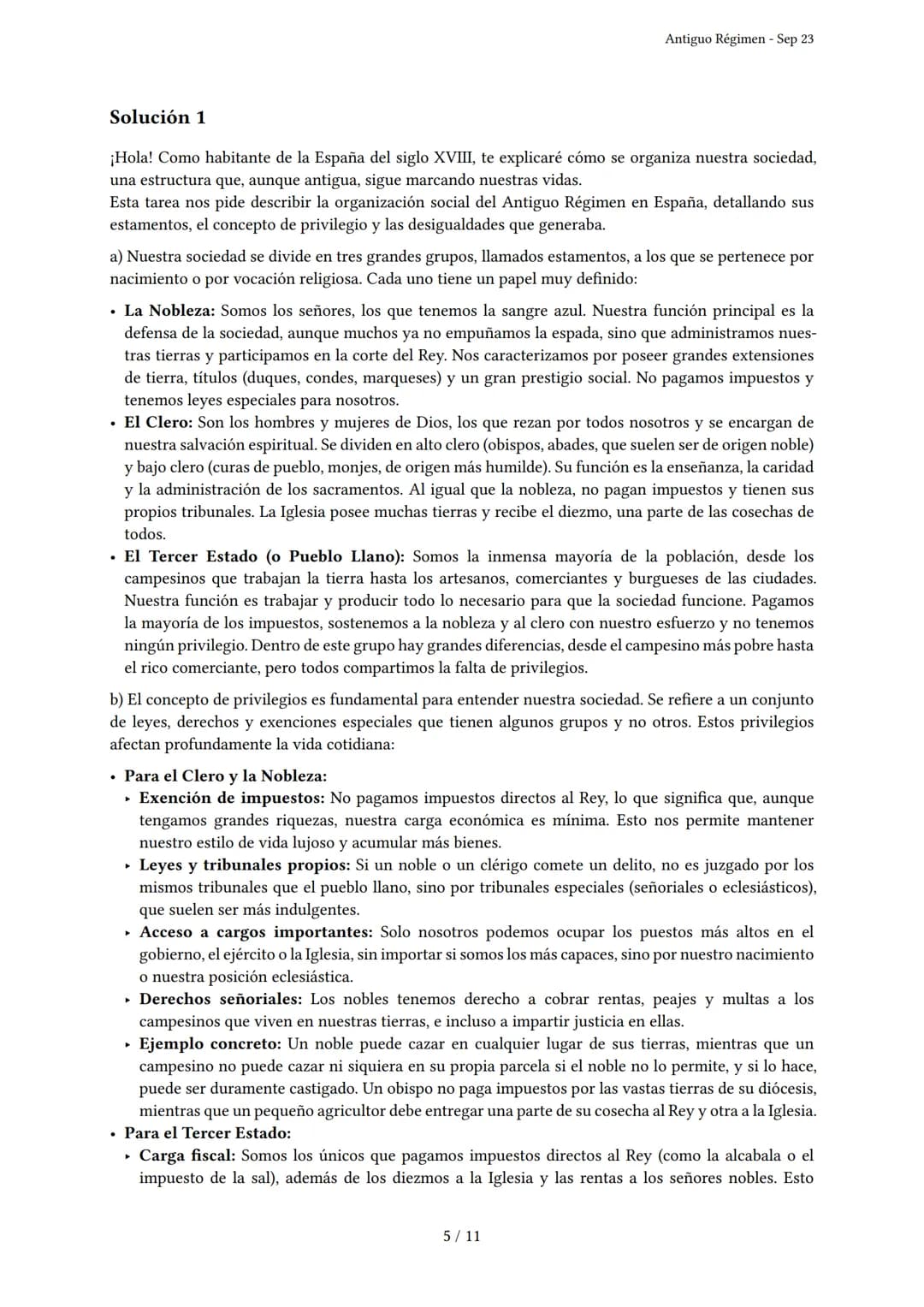 Antiguo Régimen
Generado por Knowunity - Sep 23
Descripción: Este examen cubre el Antiguo Régimen, sociedad estamental, absolutismo monárq